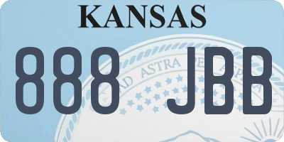 KS license plate 888JBB