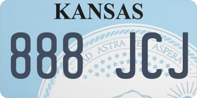 KS license plate 888JCJ
