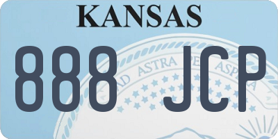 KS license plate 888JCP