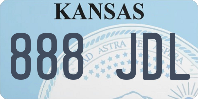 KS license plate 888JDL