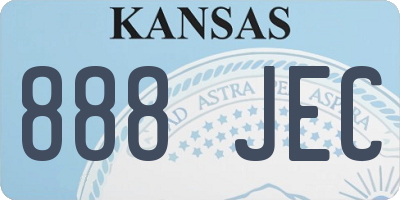 KS license plate 888JEC