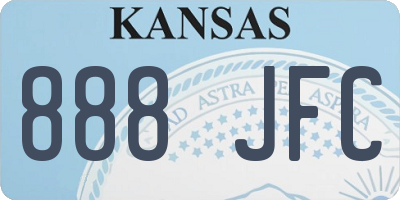 KS license plate 888JFC