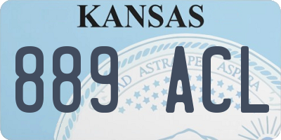 KS license plate 889ACL