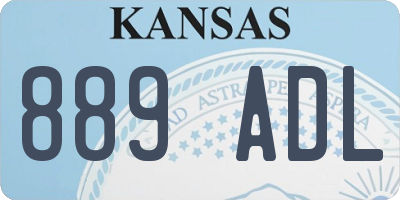 KS license plate 889ADL