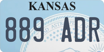 KS license plate 889ADR