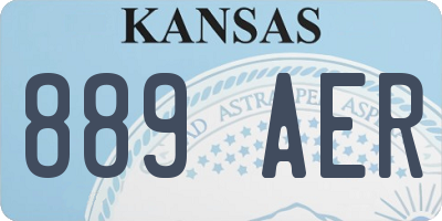 KS license plate 889AER
