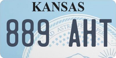 KS license plate 889AHT