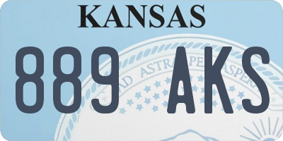 KS license plate 889AKS