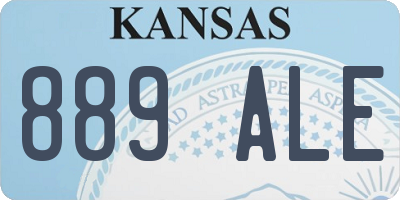 KS license plate 889ALE