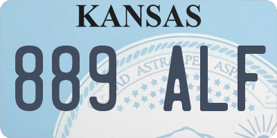 KS license plate 889ALF