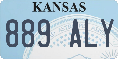 KS license plate 889ALY