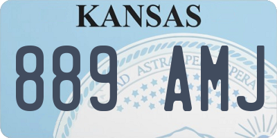 KS license plate 889AMJ