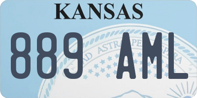 KS license plate 889AML