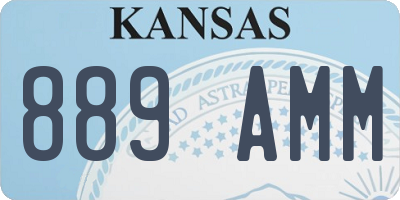 KS license plate 889AMM