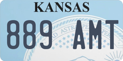 KS license plate 889AMT