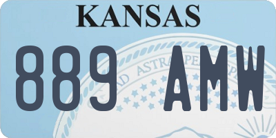 KS license plate 889AMW