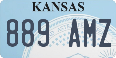 KS license plate 889AMZ
