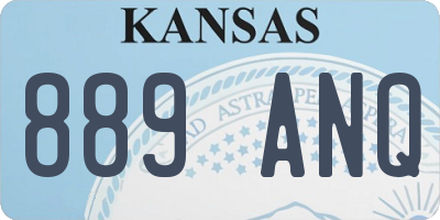 KS license plate 889ANQ