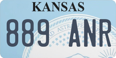 KS license plate 889ANR