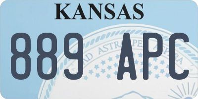 KS license plate 889APC
