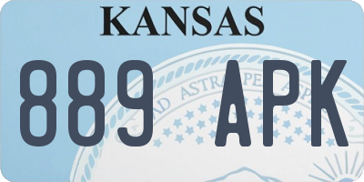 KS license plate 889APK