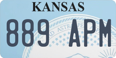 KS license plate 889APM