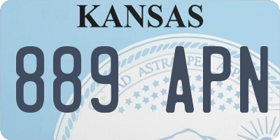 KS license plate 889APN