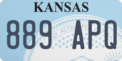KS license plate 889APQ