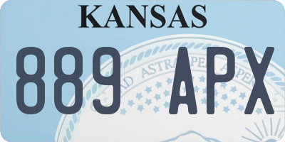 KS license plate 889APX
