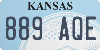 KS license plate 889AQE