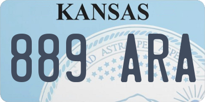 KS license plate 889ARA