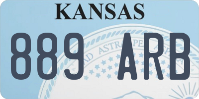 KS license plate 889ARB