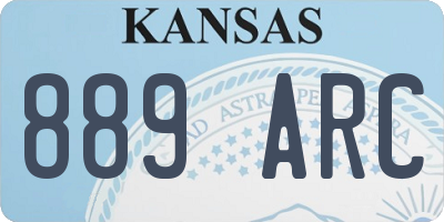 KS license plate 889ARC