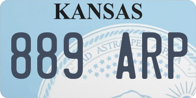 KS license plate 889ARP