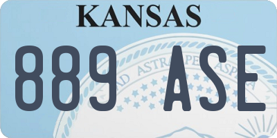 KS license plate 889ASE