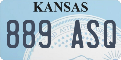 KS license plate 889ASQ