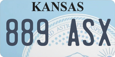 KS license plate 889ASX
