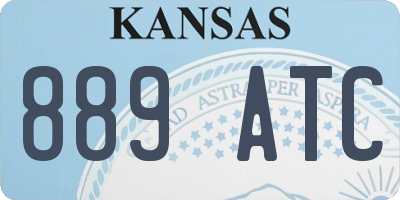 KS license plate 889ATC