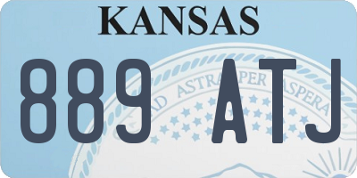 KS license plate 889ATJ