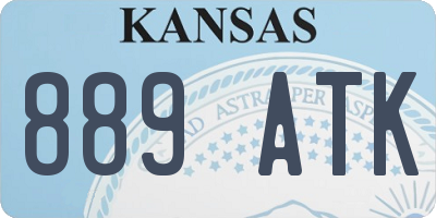 KS license plate 889ATK