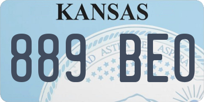KS license plate 889BEO