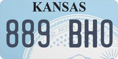 KS license plate 889BHO