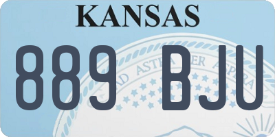 KS license plate 889BJU