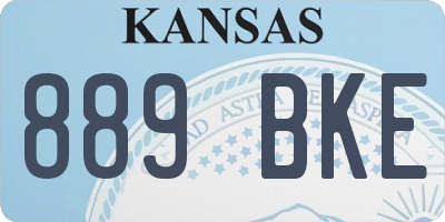 KS license plate 889BKE