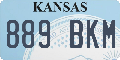 KS license plate 889BKM