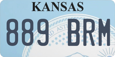 KS license plate 889BRM
