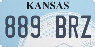 KS license plate 889BRZ