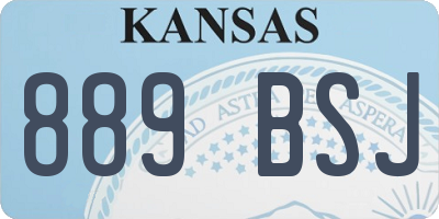 KS license plate 889BSJ