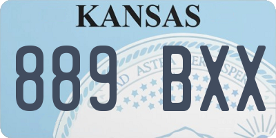 KS license plate 889BXX