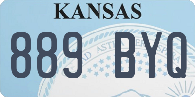 KS license plate 889BYQ